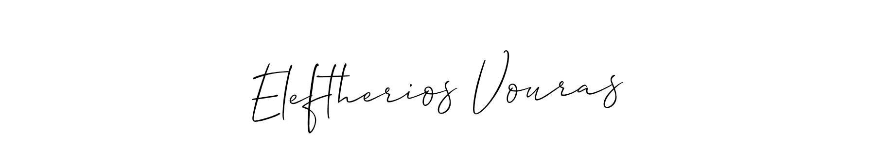 Best and Professional Signature Style for Eleftherios Vouras. Allison_Script Best Signature Style Collection. Eleftherios Vouras signature style 2 images and pictures png