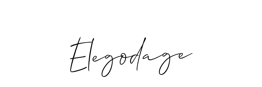 Also we have Elegodage name is the best signature style. Create professional handwritten signature collection using Allison_Script autograph style. Elegodage signature style 2 images and pictures png