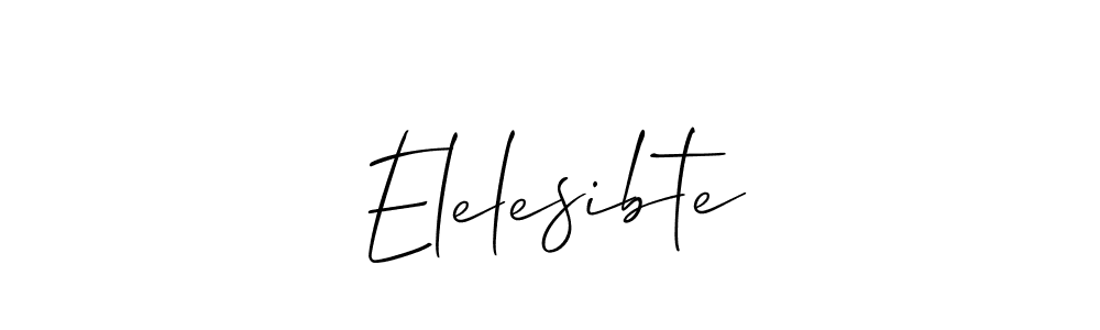 if you are searching for the best signature style for your name Elelesibte. so please give up your signature search. here we have designed multiple signature styles  using Allison_Script. Elelesibte signature style 2 images and pictures png