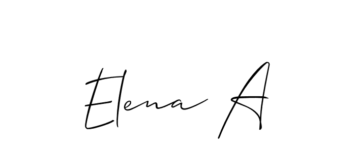 Best and Professional Signature Style for Elena A. Allison_Script Best Signature Style Collection. Elena A signature style 2 images and pictures png