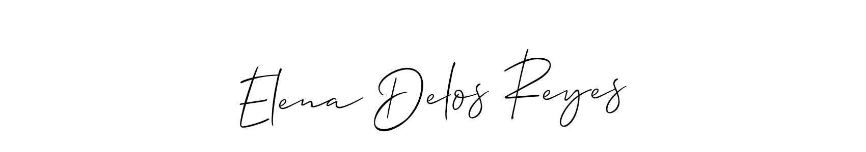 How to Draw Elena Delos Reyes signature style? Allison_Script is a latest design signature styles for name Elena Delos Reyes. Elena Delos Reyes signature style 2 images and pictures png