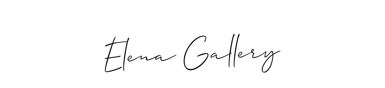 Make a beautiful signature design for name Elena Gallery. With this signature (Allison_Script) style, you can create a handwritten signature for free. Elena Gallery signature style 2 images and pictures png