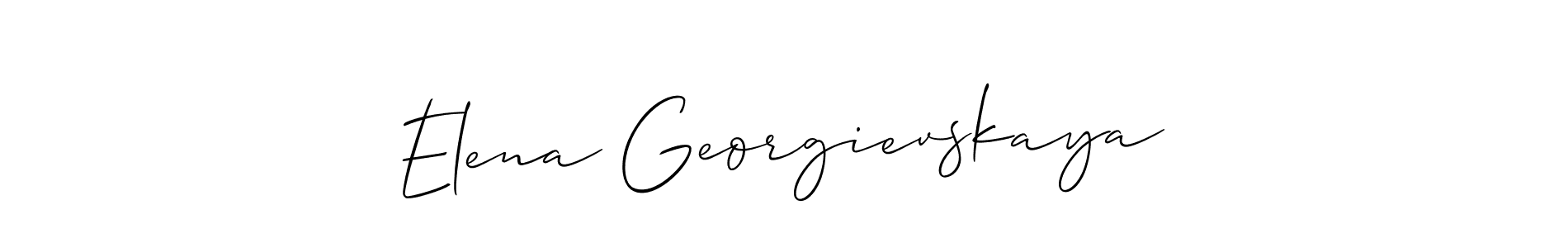 How to make Elena Georgievskaya signature? Allison_Script is a professional autograph style. Create handwritten signature for Elena Georgievskaya name. Elena Georgievskaya signature style 2 images and pictures png