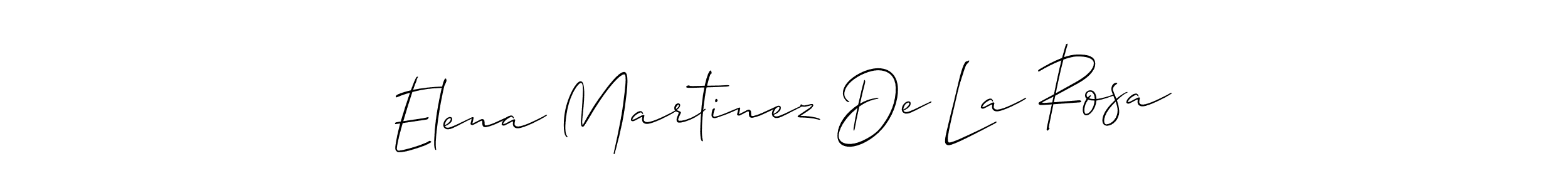 How to Draw Elena Martinez De La Rosa signature style? Allison_Script is a latest design signature styles for name Elena Martinez De La Rosa. Elena Martinez De La Rosa signature style 2 images and pictures png