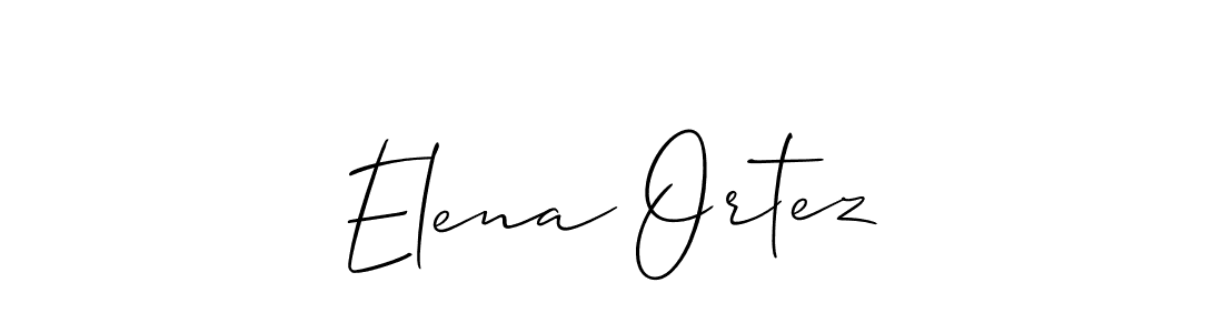 Make a beautiful signature design for name Elena Ortez. With this signature (Allison_Script) style, you can create a handwritten signature for free. Elena Ortez signature style 2 images and pictures png