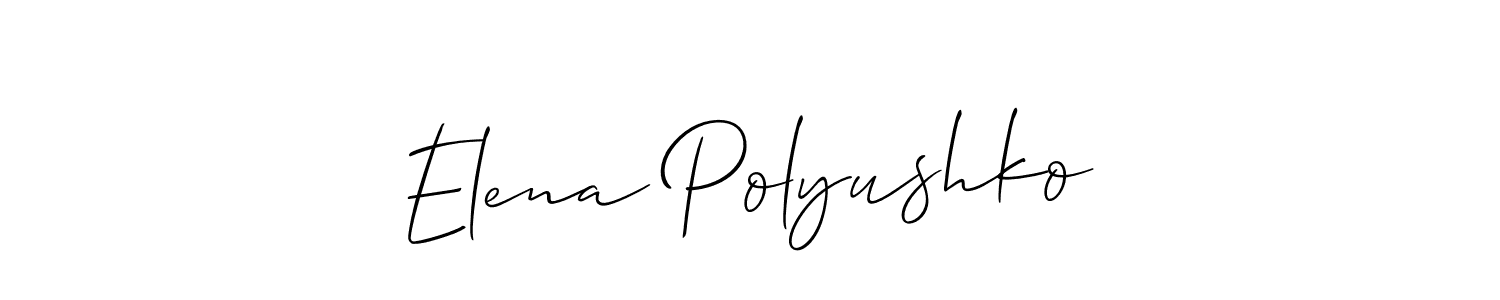 Here are the top 10 professional signature styles for the name Elena Polyushko. These are the best autograph styles you can use for your name. Elena Polyushko signature style 2 images and pictures png