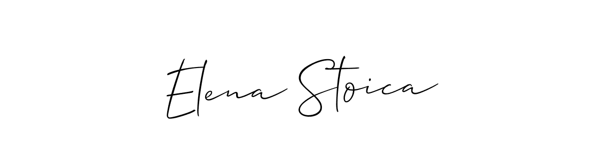 How to make Elena Stoica name signature. Use Allison_Script style for creating short signs online. This is the latest handwritten sign. Elena Stoica signature style 2 images and pictures png