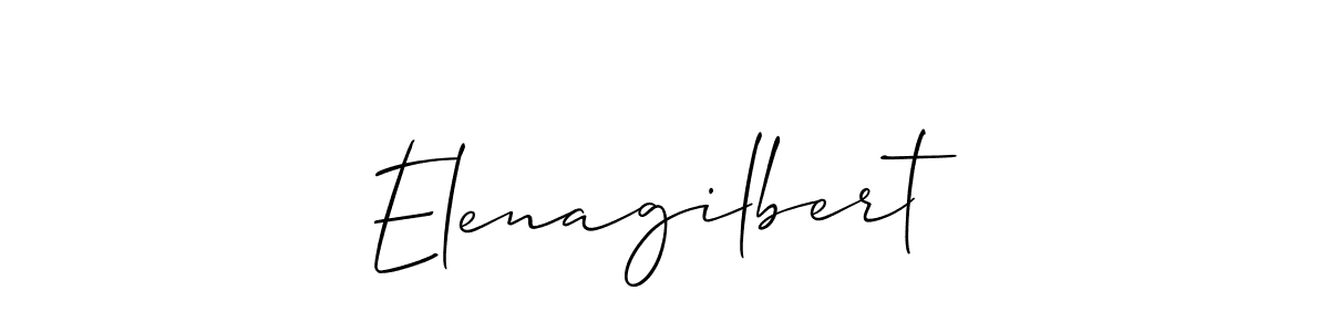 Create a beautiful signature design for name Elenagilbert. With this signature (Allison_Script) fonts, you can make a handwritten signature for free. Elenagilbert signature style 2 images and pictures png