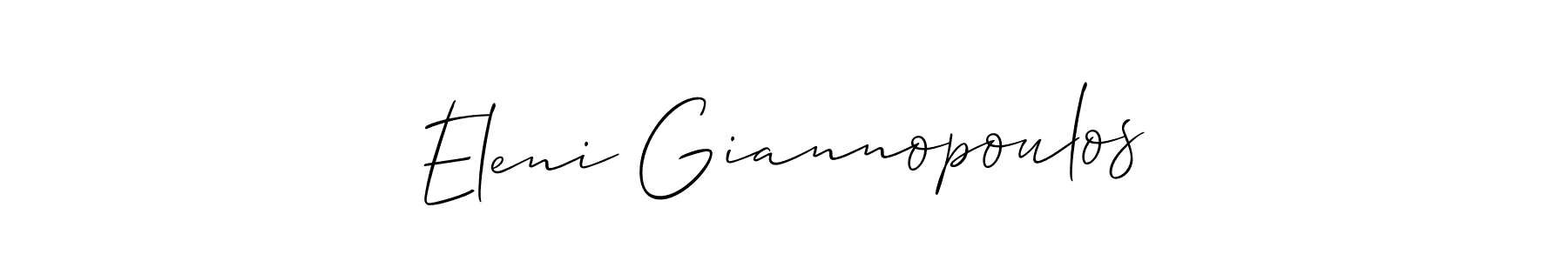 Eleni Giannopoulos stylish signature style. Best Handwritten Sign (Allison_Script) for my name. Handwritten Signature Collection Ideas for my name Eleni Giannopoulos. Eleni Giannopoulos signature style 2 images and pictures png