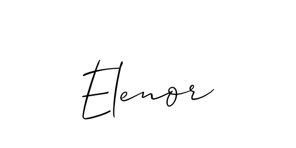 The best way (Allison_Script) to make a short signature is to pick only two or three words in your name. The name Elenor include a total of six letters. For converting this name. Elenor signature style 2 images and pictures png