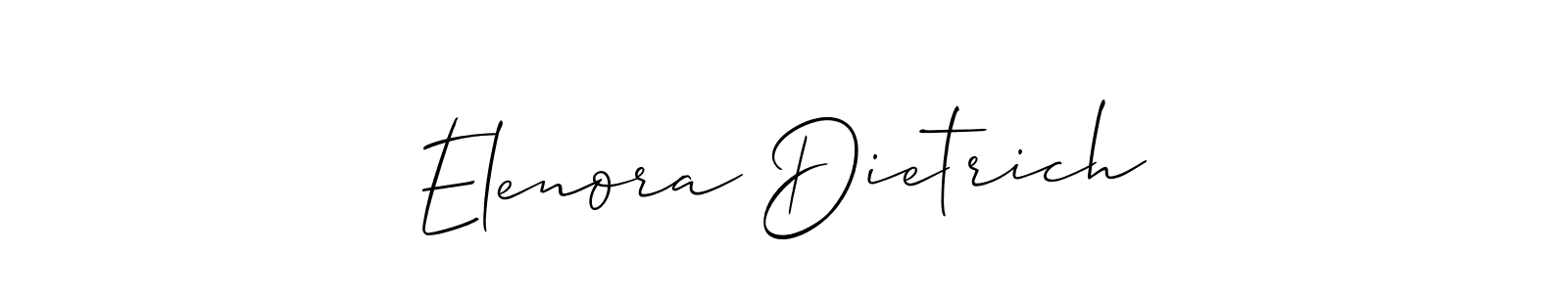 Similarly Allison_Script is the best handwritten signature design. Signature creator online .You can use it as an online autograph creator for name Elenora Dietrich. Elenora Dietrich signature style 2 images and pictures png