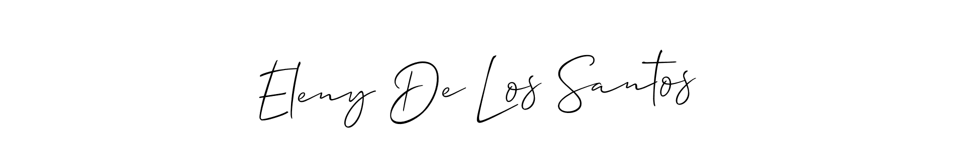 You should practise on your own different ways (Allison_Script) to write your name (Eleny De Los Santos) in signature. don't let someone else do it for you. Eleny De Los Santos signature style 2 images and pictures png