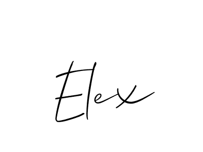 How to Draw Elex signature style? Allison_Script is a latest design signature styles for name Elex. Elex signature style 2 images and pictures png