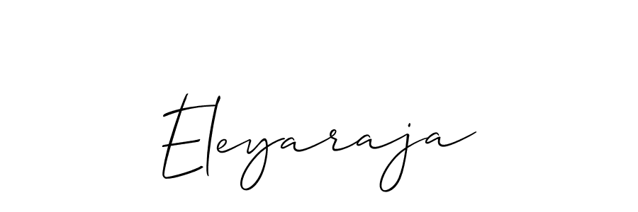 Design your own signature with our free online signature maker. With this signature software, you can create a handwritten (Allison_Script) signature for name Eleyaraja. Eleyaraja signature style 2 images and pictures png