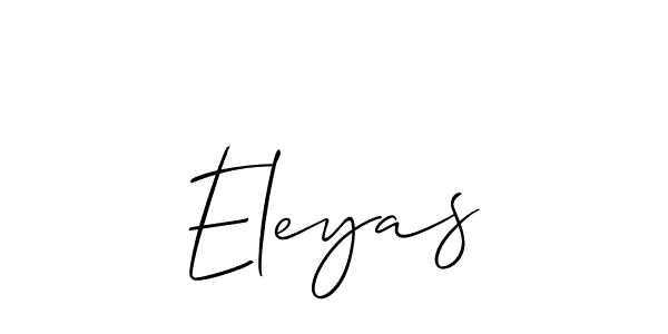 The best way (Allison_Script) to make a short signature is to pick only two or three words in your name. The name Eleyas include a total of six letters. For converting this name. Eleyas signature style 2 images and pictures png
