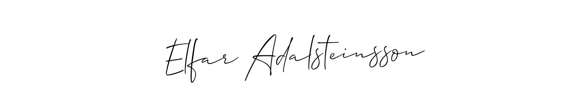 The best way (Allison_Script) to make a short signature is to pick only two or three words in your name. The name Elfar Adalsteinsson include a total of six letters. For converting this name. Elfar Adalsteinsson signature style 2 images and pictures png