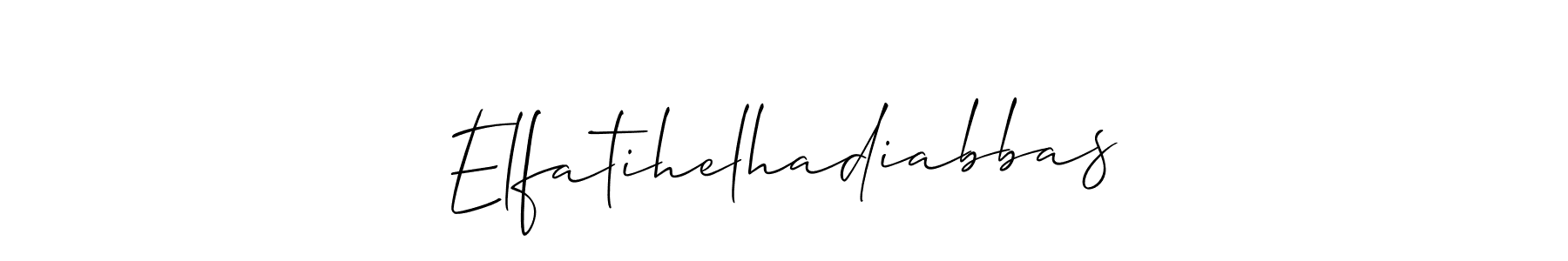 This is the best signature style for the Elfatihelhadiabbas name. Also you like these signature font (Allison_Script). Mix name signature. Elfatihelhadiabbas signature style 2 images and pictures png