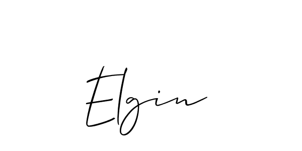 Elgin  stylish signature style. Best Handwritten Sign (Allison_Script) for my name. Handwritten Signature Collection Ideas for my name Elgin . Elgin  signature style 2 images and pictures png