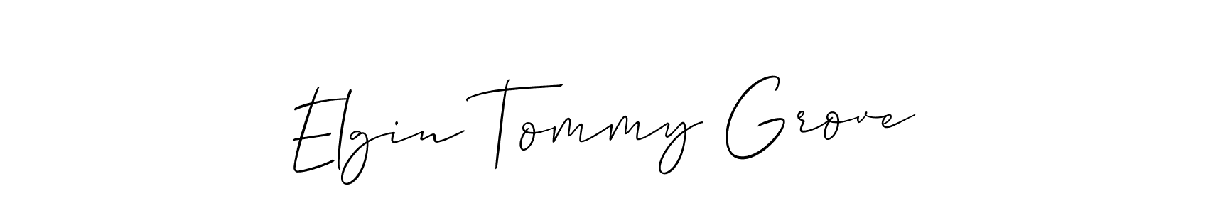 Use a signature maker to create a handwritten signature online. With this signature software, you can design (Allison_Script) your own signature for name Elgin Tommy Grove. Elgin Tommy Grove signature style 2 images and pictures png