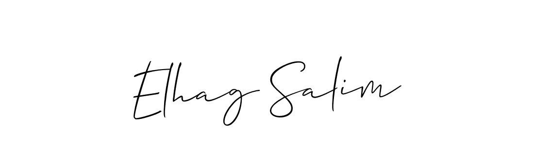 Once you've used our free online signature maker to create your best signature Allison_Script style, it's time to enjoy all of the benefits that Elhag Salim name signing documents. Elhag Salim signature style 2 images and pictures png