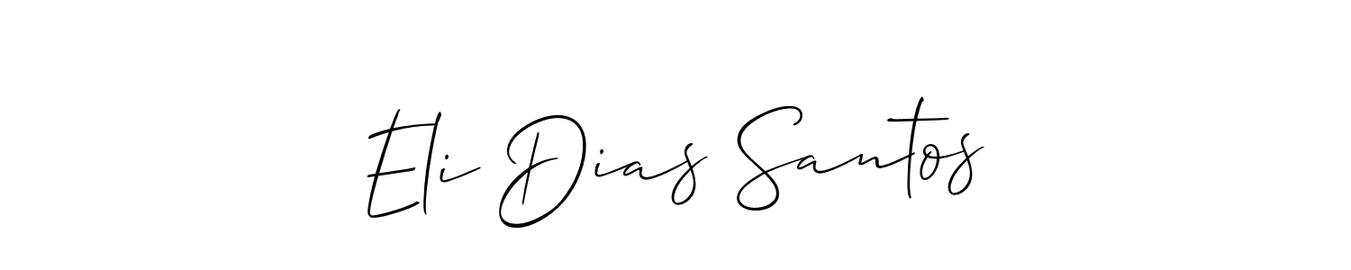 How to Draw Eli Dias Santos signature style? Allison_Script is a latest design signature styles for name Eli Dias Santos. Eli Dias Santos signature style 2 images and pictures png