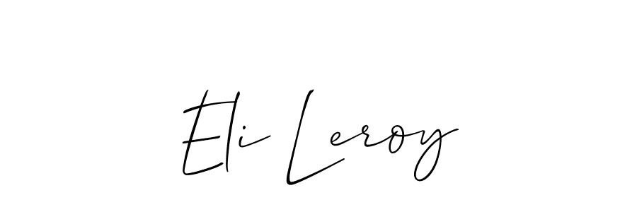 The best way (Allison_Script) to make a short signature is to pick only two or three words in your name. The name Eli Leroy include a total of six letters. For converting this name. Eli Leroy signature style 2 images and pictures png