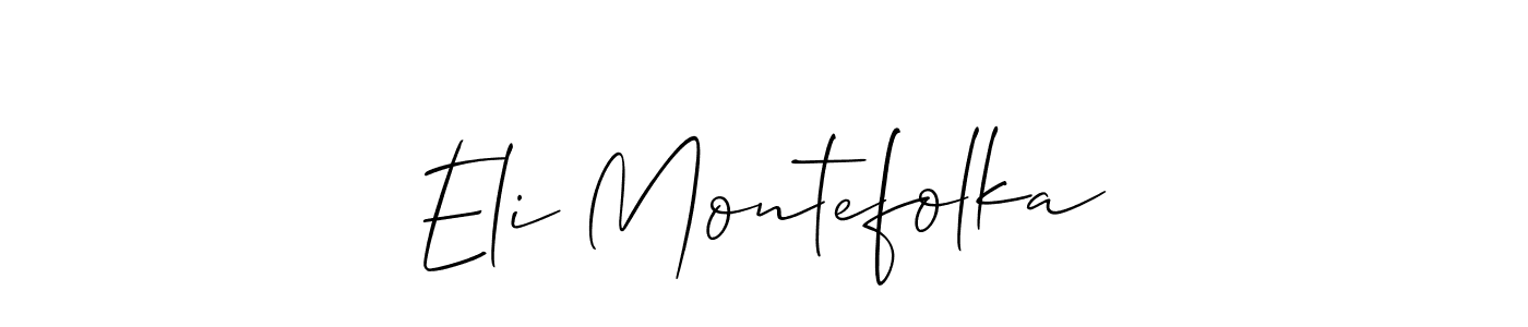 Here are the top 10 professional signature styles for the name Eli Montefolka. These are the best autograph styles you can use for your name. Eli Montefolka signature style 2 images and pictures png