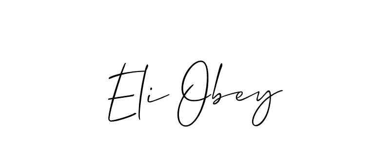 You can use this online signature creator to create a handwritten signature for the name Eli Obey. This is the best online autograph maker. Eli Obey signature style 2 images and pictures png