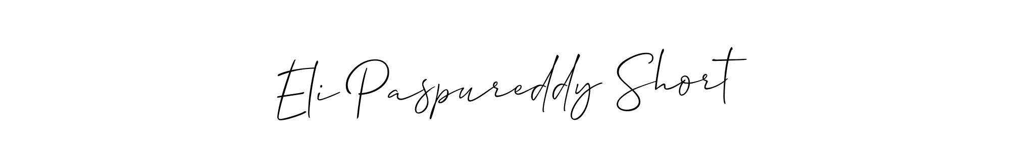 This is the best signature style for the Eli Paspureddy Short name. Also you like these signature font (Allison_Script). Mix name signature. Eli Paspureddy Short signature style 2 images and pictures png