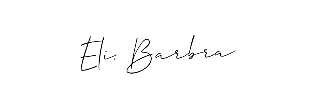 You can use this online signature creator to create a handwritten signature for the name Eli. Barbra. This is the best online autograph maker. Eli. Barbra signature style 2 images and pictures png