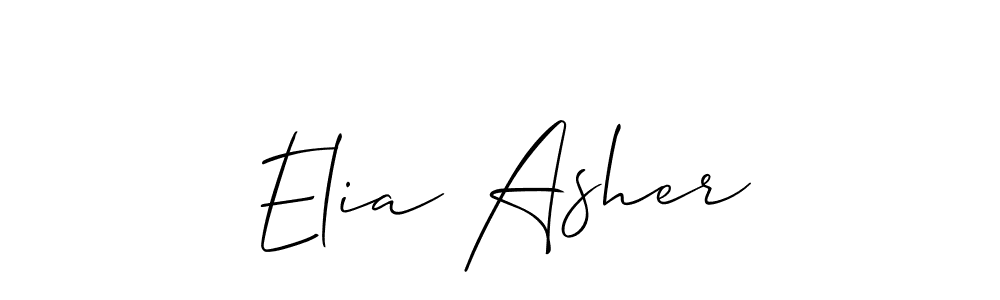 Also You can easily find your signature by using the search form. We will create Elia Asher name handwritten signature images for you free of cost using Allison_Script sign style. Elia Asher signature style 2 images and pictures png