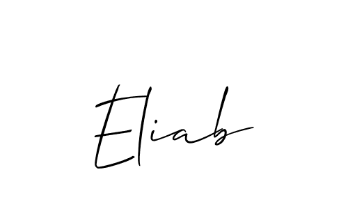 Make a beautiful signature design for name Eliab. Use this online signature maker to create a handwritten signature for free. Eliab signature style 2 images and pictures png