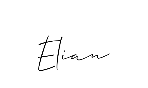 Make a beautiful signature design for name Elian. Use this online signature maker to create a handwritten signature for free. Elian signature style 2 images and pictures png