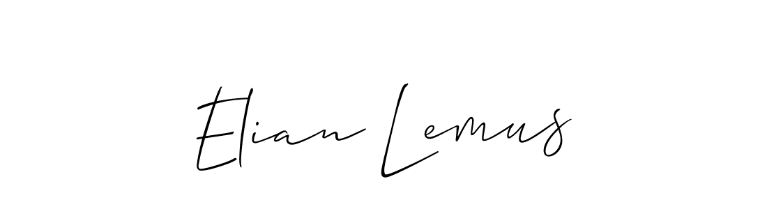if you are searching for the best signature style for your name Elian Lemus. so please give up your signature search. here we have designed multiple signature styles  using Allison_Script. Elian Lemus signature style 2 images and pictures png