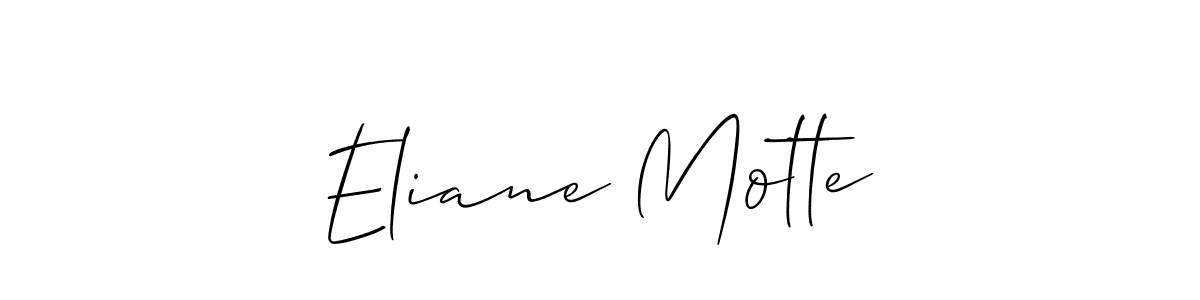 Also we have Eliane Motte name is the best signature style. Create professional handwritten signature collection using Allison_Script autograph style. Eliane Motte signature style 2 images and pictures png