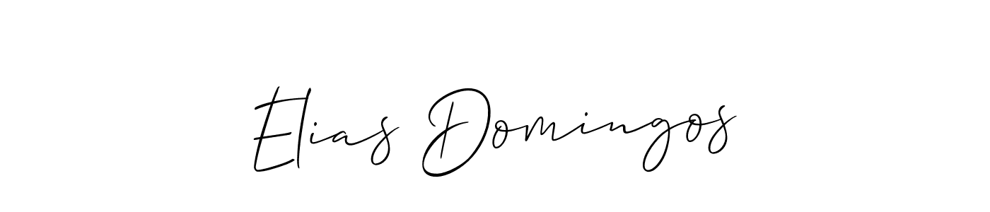 Elias Domingos stylish signature style. Best Handwritten Sign (Allison_Script) for my name. Handwritten Signature Collection Ideas for my name Elias Domingos. Elias Domingos signature style 2 images and pictures png