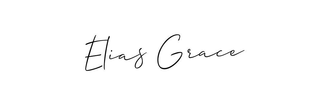 Also You can easily find your signature by using the search form. We will create Elias Grace name handwritten signature images for you free of cost using Allison_Script sign style. Elias Grace signature style 2 images and pictures png