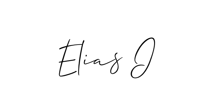 Use a signature maker to create a handwritten signature online. With this signature software, you can design (Allison_Script) your own signature for name Elias I. Elias I signature style 2 images and pictures png