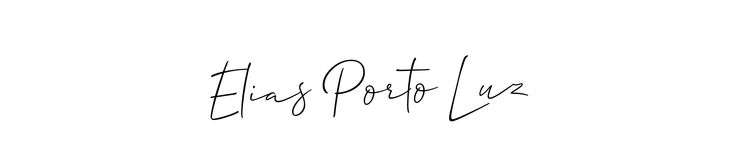 It looks lik you need a new signature style for name Elias Porto Luz. Design unique handwritten (Allison_Script) signature with our free signature maker in just a few clicks. Elias Porto Luz signature style 2 images and pictures png