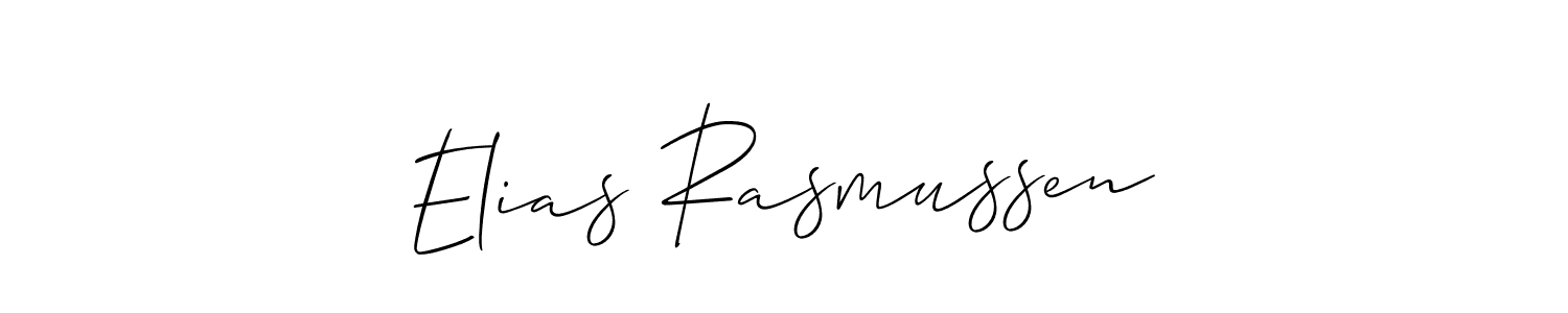 Design your own signature with our free online signature maker. With this signature software, you can create a handwritten (Allison_Script) signature for name Elias Rasmussen. Elias Rasmussen signature style 2 images and pictures png