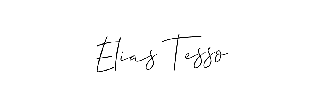 The best way (Allison_Script) to make a short signature is to pick only two or three words in your name. The name Elias Tesso include a total of six letters. For converting this name. Elias Tesso signature style 2 images and pictures png