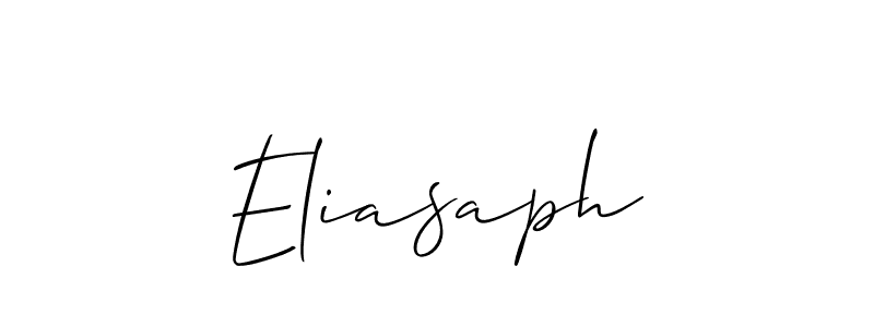 Eliasaph stylish signature style. Best Handwritten Sign (Allison_Script) for my name. Handwritten Signature Collection Ideas for my name Eliasaph. Eliasaph signature style 2 images and pictures png