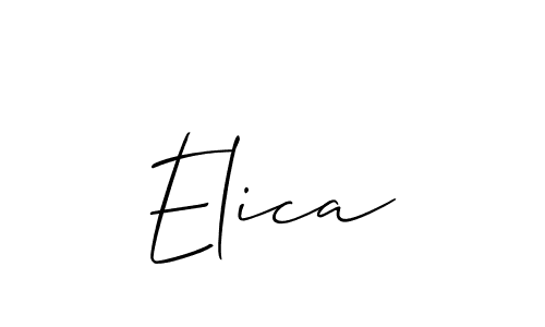 Similarly Allison_Script is the best handwritten signature design. Signature creator online .You can use it as an online autograph creator for name Elica. Elica signature style 2 images and pictures png
