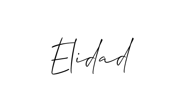 Create a beautiful signature design for name Elidad. With this signature (Allison_Script) fonts, you can make a handwritten signature for free. Elidad signature style 2 images and pictures png