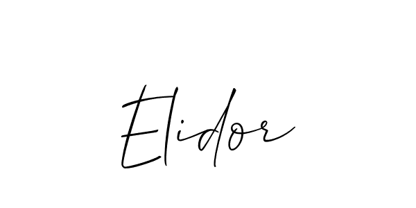 Allison_Script is a professional signature style that is perfect for those who want to add a touch of class to their signature. It is also a great choice for those who want to make their signature more unique. Get Elidor name to fancy signature for free. Elidor signature style 2 images and pictures png