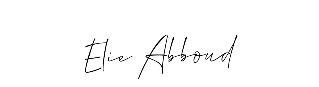 This is the best signature style for the Elie Abboud name. Also you like these signature font (Allison_Script). Mix name signature. Elie Abboud signature style 2 images and pictures png