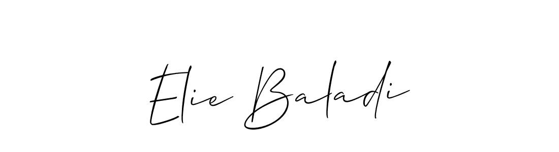 Make a beautiful signature design for name Elie Baladi. Use this online signature maker to create a handwritten signature for free. Elie Baladi signature style 2 images and pictures png