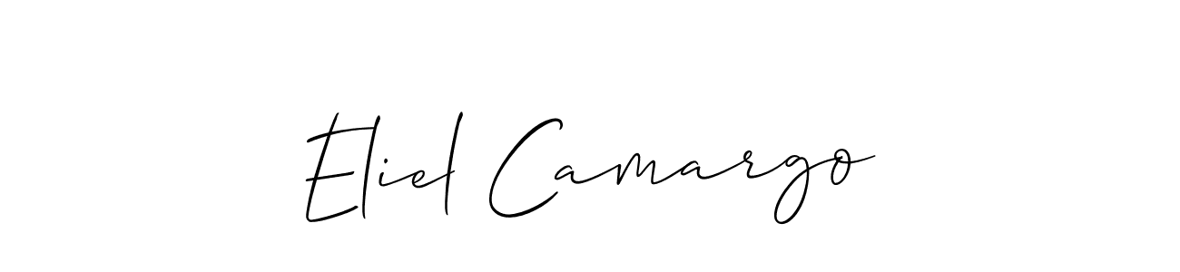 Make a beautiful signature design for name Eliel Camargo. With this signature (Allison_Script) style, you can create a handwritten signature for free. Eliel Camargo signature style 2 images and pictures png