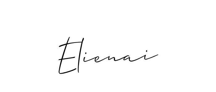 You should practise on your own different ways (Allison_Script) to write your name (Elienai) in signature. don't let someone else do it for you. Elienai signature style 2 images and pictures png