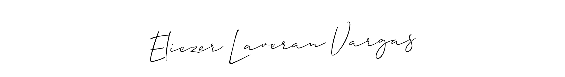 You should practise on your own different ways (Allison_Script) to write your name (Eliezer Laveran Vargas) in signature. don't let someone else do it for you. Eliezer Laveran Vargas signature style 2 images and pictures png